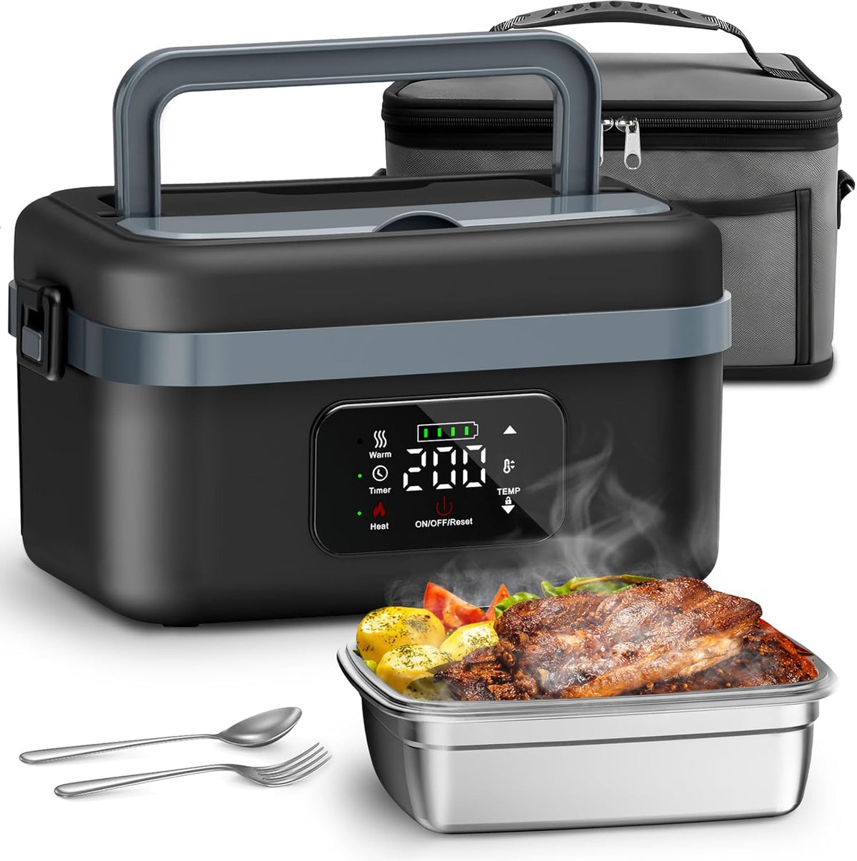 Rechargeable Cordless Electric Lunch Box for Adults